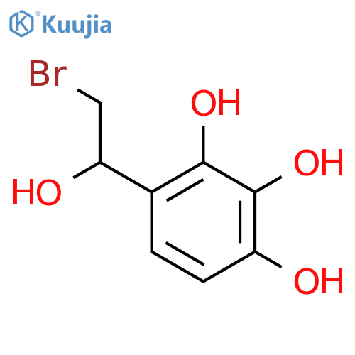 4-(2-bromo-1-hydroxyethyl)benzene-1,2,3-triol structure