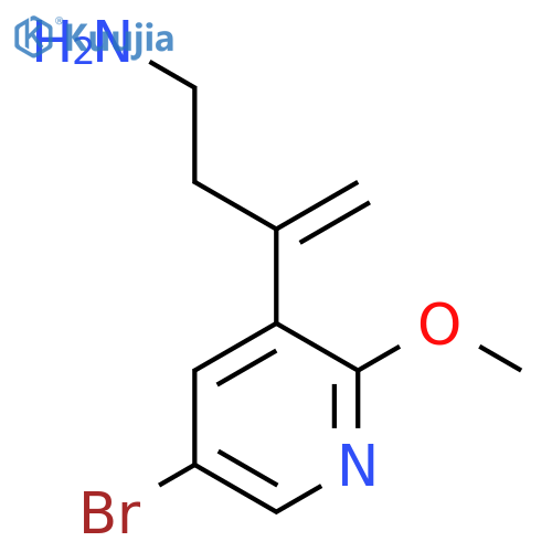 3-(5-bromo-2-methoxypyridin-3-yl)but-3-en-1-amine structure