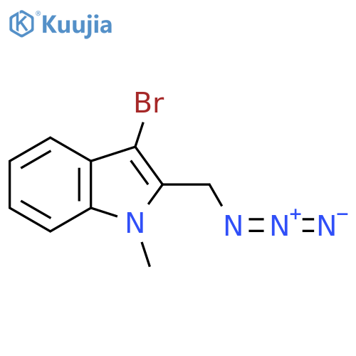 2-(azidomethyl)-3-bromo-1-methyl-1H-indole structure