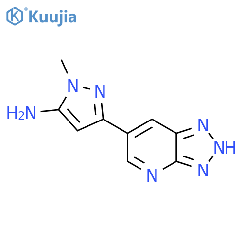 1-methyl-3-{3H-1,2,3triazolo4,5-bpyridin-6-yl}-1H-pyrazol-5-amine structure