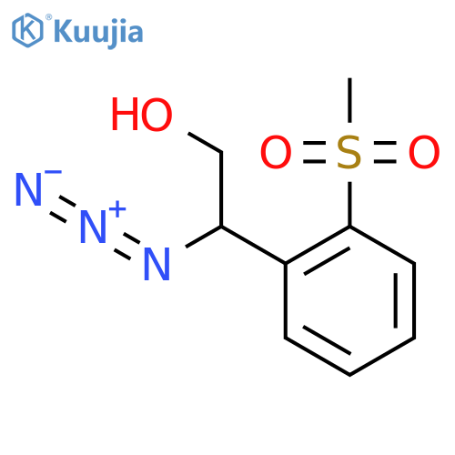 2-azido-2-(2-methanesulfonylphenyl)ethan-1-ol structure