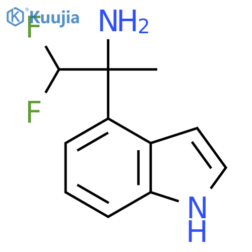 1,1-difluoro-2-(1H-indol-4-yl)propan-2-amine structure