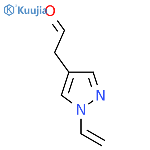 2-(1-ethenyl-1H-pyrazol-4-yl)acetaldehyde structure