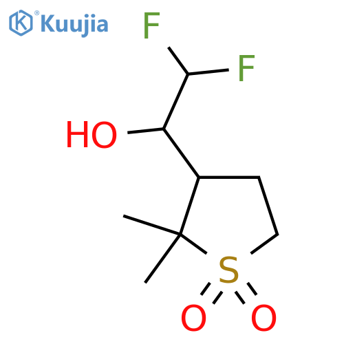 3-(2,2-difluoro-1-hydroxyethyl)-2,2-dimethyl-1lambda6-thiolane-1,1-dione structure