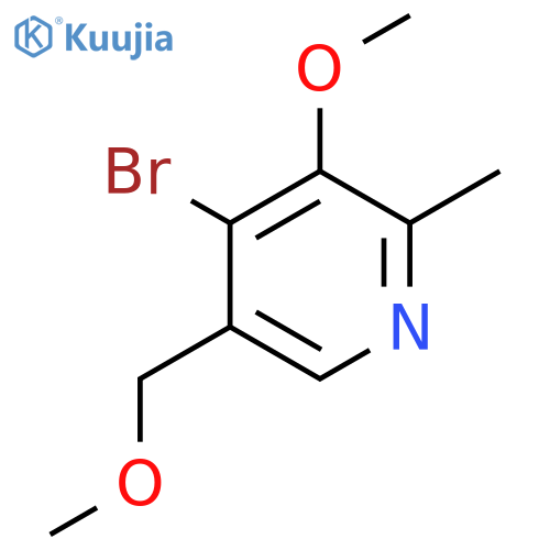 4-bromo-3-methoxy-5-(methoxymethyl)-2-methylpyridine structure