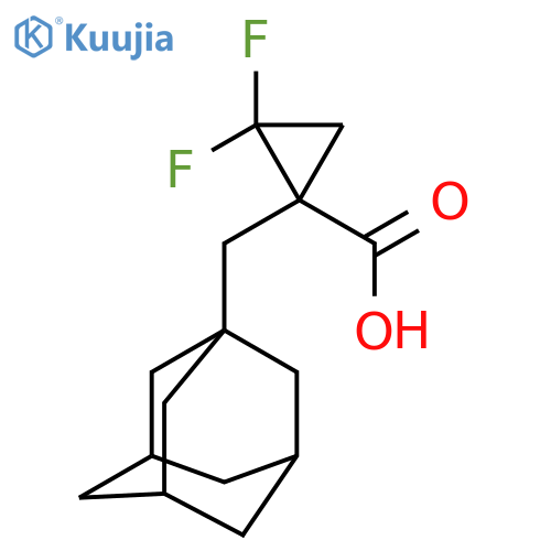 1-(adamantan-1-yl)methyl-2,2-difluorocyclopropane-1-carboxylic acid structure