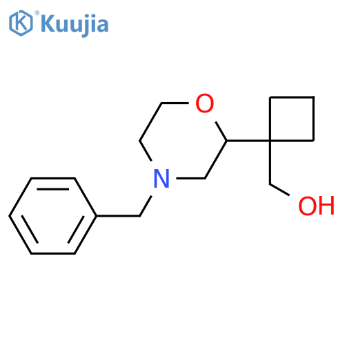1-(4-benzylmorpholin-2-yl)cyclobutylmethanol structure