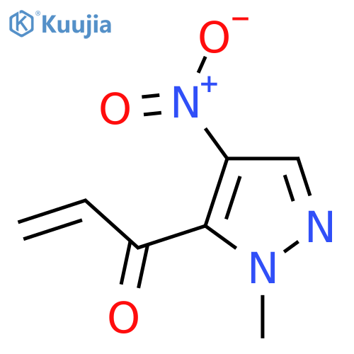 1-(1-methyl-4-nitro-1H-pyrazol-5-yl)prop-2-en-1-one structure