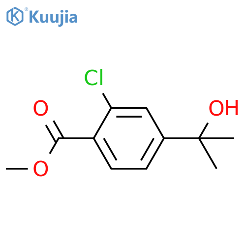 Methyl 2-chloro-4-(2-hydroxypropan-2-yl)benzoate structure