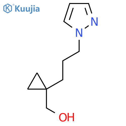 {1-3-(1H-pyrazol-1-yl)propylcyclopropyl}methanol structure