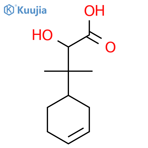 3-(cyclohex-3-en-1-yl)-2-hydroxy-3-methylbutanoic acid structure