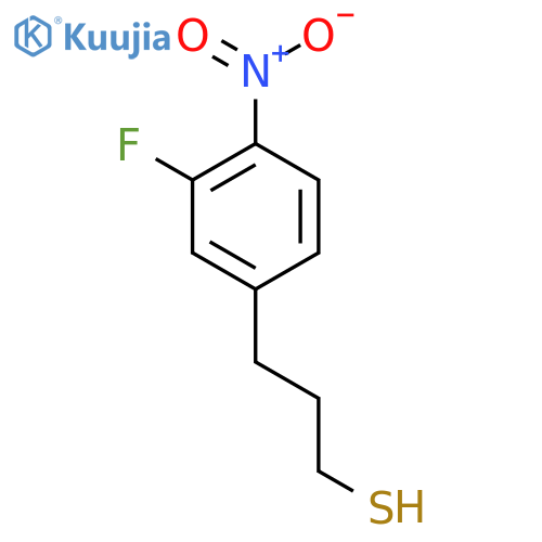 3-(3-fluoro-4-nitrophenyl)propane-1-thiol structure
