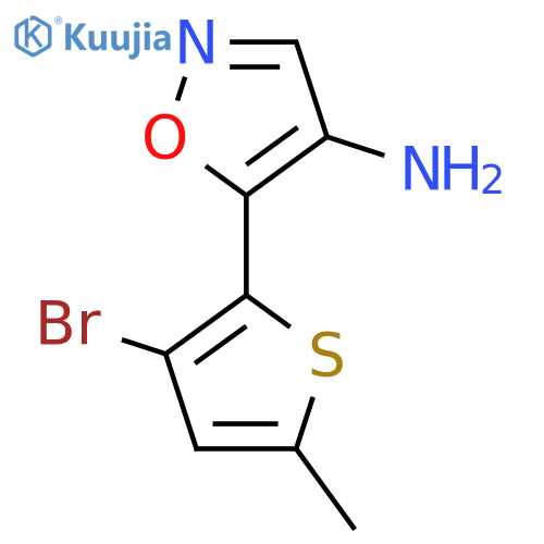 5-(3-bromo-5-methylthiophen-2-yl)-1,2-oxazol-4-amine structure
