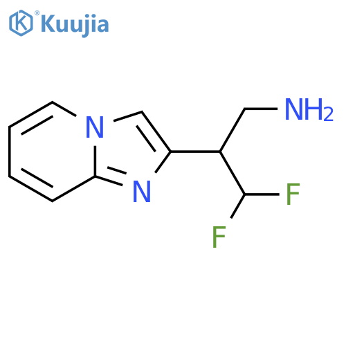 3,3-difluoro-2-{imidazo1,2-apyridin-2-yl}propan-1-amine structure
