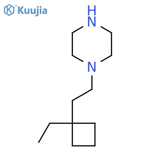 1-2-(1-ethylcyclobutyl)ethylpiperazine structure