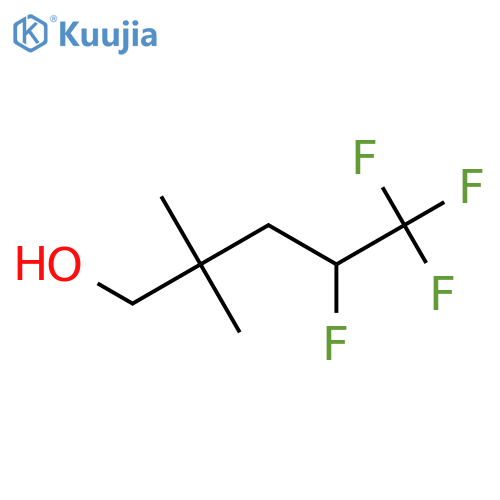 4,5,5,5-tetrafluoro-2,2-dimethylpentan-1-ol structure