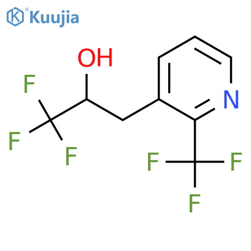1,1,1-trifluoro-3-2-(trifluoromethyl)pyridin-3-ylpropan-2-ol structure