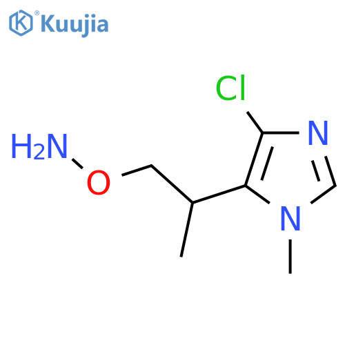 O-2-(4-chloro-1-methyl-1H-imidazol-5-yl)propylhydroxylamine structure