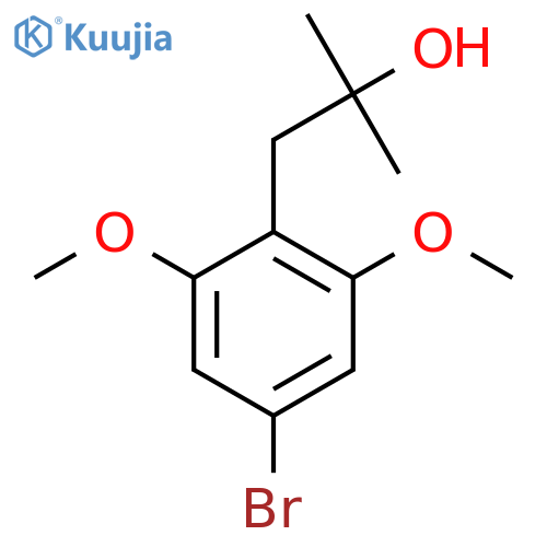 1-(4-bromo-2,6-dimethoxyphenyl)-2-methylpropan-2-ol structure