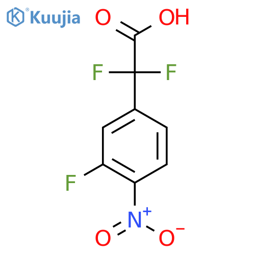 2,2-difluoro-2-(3-fluoro-4-nitrophenyl)acetic acid structure