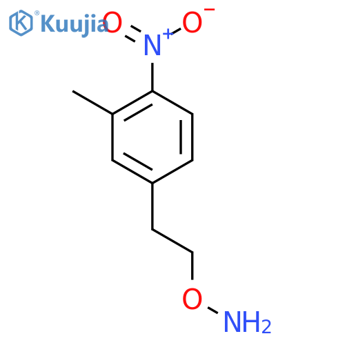 O-[2-(3-methyl-4-nitrophenyl)ethyl]hydroxylamine structure