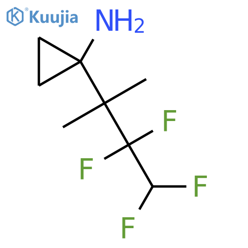 1-(3,3,4,4-tetrafluoro-2-methylbutan-2-yl)cyclopropan-1-amine structure