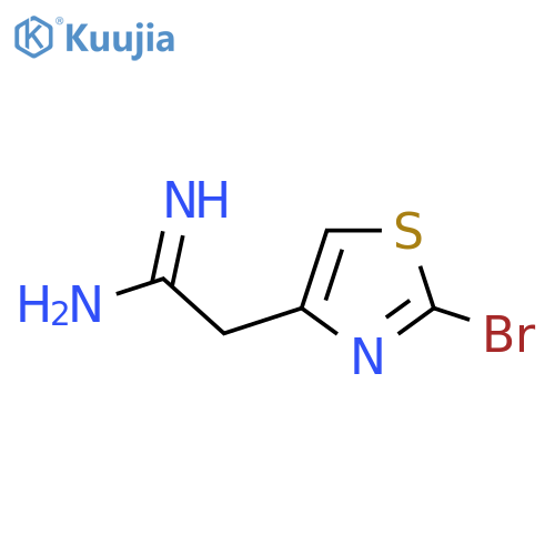 2-(2-Bromo-1,3-thiazol-4-yl)ethanimidamide structure