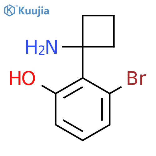 2-(1-aminocyclobutyl)-3-bromophenol structure