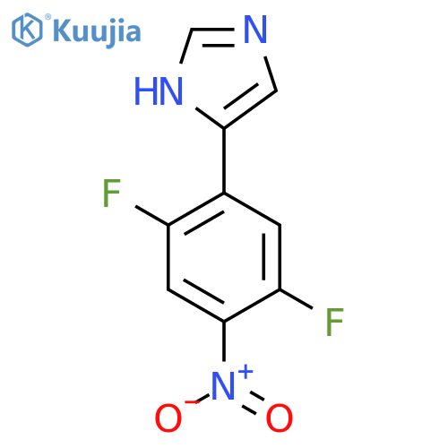 4-(2,5-difluoro-4-nitrophenyl)-1H-imidazole structure