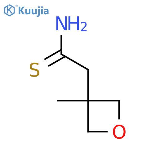 2-(3-methyloxetan-3-yl)ethanethioamide structure