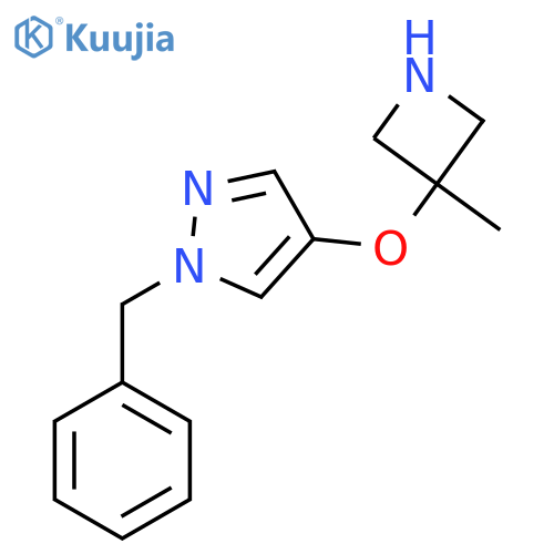 1-benzyl-4-(3-methylazetidin-3-yl)oxy-1H-pyrazole structure