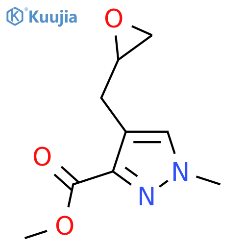 methyl 1-methyl-4-(oxiran-2-yl)methyl-1H-pyrazole-3-carboxylate structure
