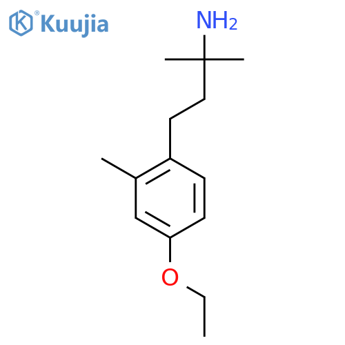4-(4-ethoxy-2-methylphenyl)-2-methylbutan-2-amine structure