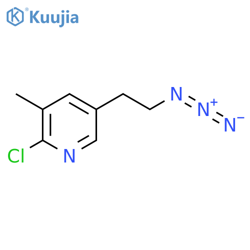 5-(2-azidoethyl)-2-chloro-3-methylpyridine structure