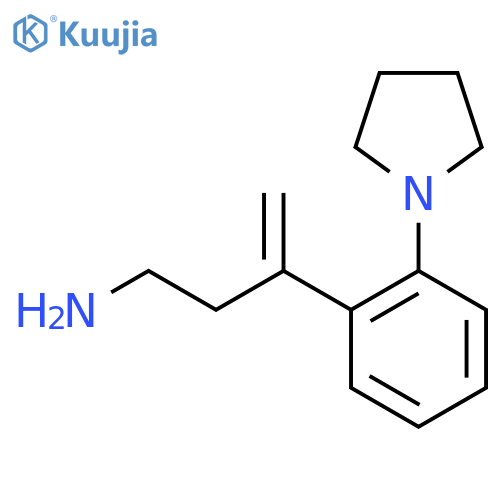 3-2-(pyrrolidin-1-yl)phenylbut-3-en-1-amine structure