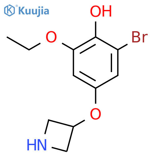4-(azetidin-3-yloxy)-2-bromo-6-ethoxyphenol structure