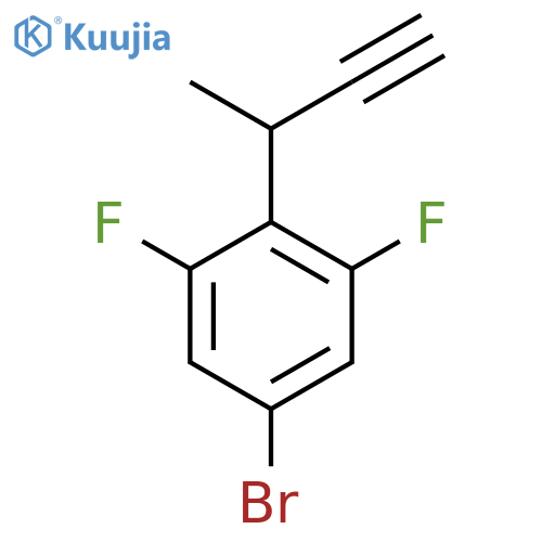 5-bromo-2-(but-3-yn-2-yl)-1,3-difluorobenzene structure