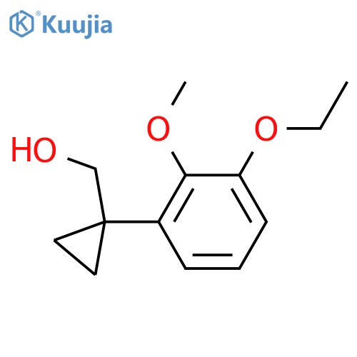 1-(3-ethoxy-2-methoxyphenyl)cyclopropylmethanol structure