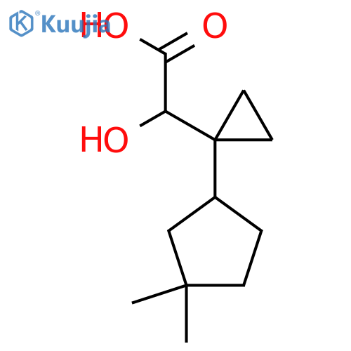 2-1-(3,3-dimethylcyclopentyl)cyclopropyl-2-hydroxyacetic acid structure