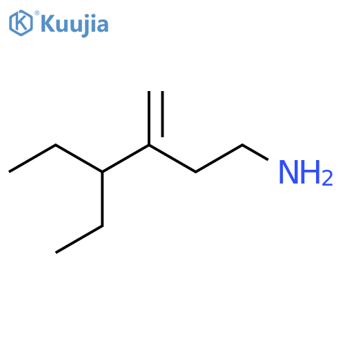 4-ethyl-3-methylidenehexan-1-amine structure