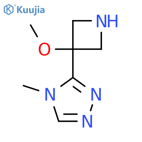 3-(3-methoxyazetidin-3-yl)-4-methyl-4H-1,2,4-triazole structure