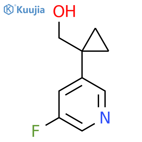 1-(5-fluoropyridin-3-yl)cyclopropylmethanol structure