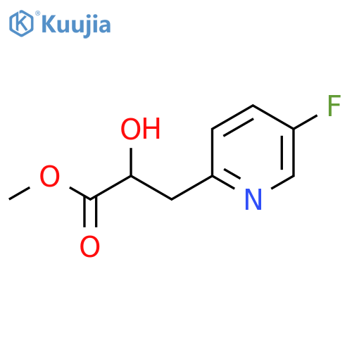 methyl 3-(5-fluoropyridin-2-yl)-2-hydroxypropanoate structure