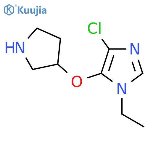 4-chloro-1-ethyl-5-(pyrrolidin-3-yloxy)-1H-imidazole structure