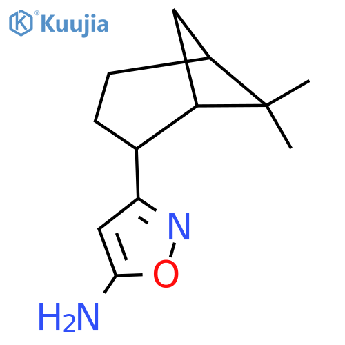 3-{6,6-dimethylbicyclo3.1.1heptan-2-yl}-1,2-oxazol-5-amine structure