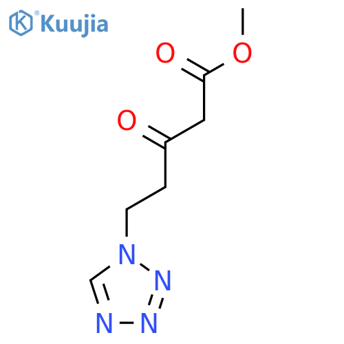 methyl 3-oxo-5-(1H-1,2,3,4-tetrazol-1-yl)pentanoate structure