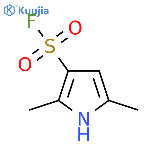 2,5-dimethyl-1H-pyrrole-3-sulfonyl fluoride structure