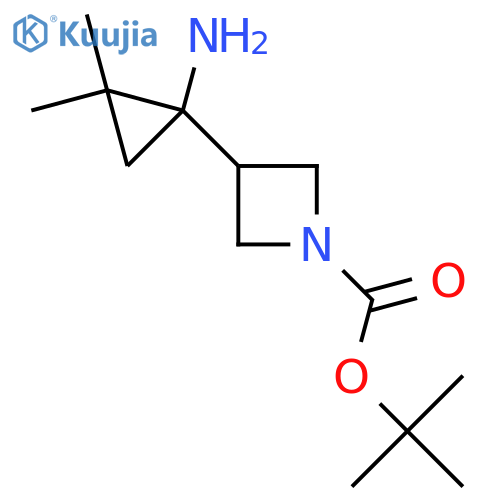 tert-butyl 3-(1-amino-2,2-dimethylcyclopropyl)azetidine-1-carboxylate structure