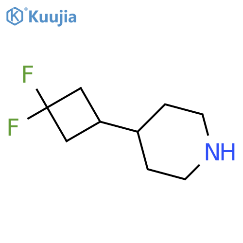 4-(3,3-difluorocyclobutyl)piperidine structure