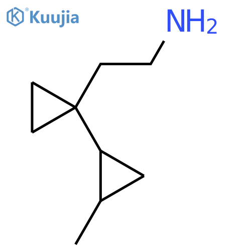 2-1-(2-methylcyclopropyl)cyclopropylethan-1-amine structure